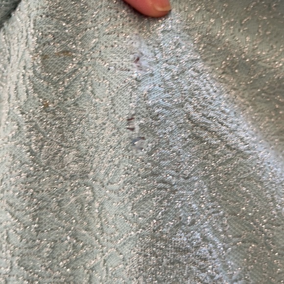 Vintage 1960s Lurex Blue Dress - Picture 16 of 16